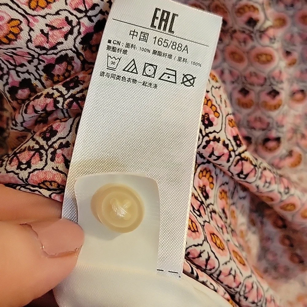 Gap medallion white pink  blue sleeveless dress small - Picture 10 of 10